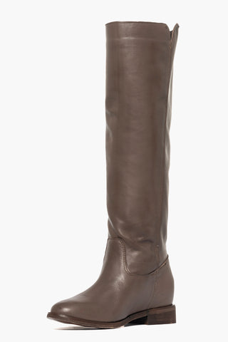 Stivale pelle testa di moro con rialzo Roma v 89