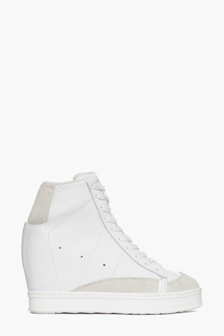 Upp Side 2 white leather and ice suede sneakers