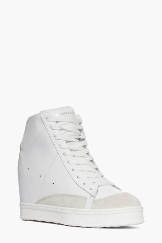 Upp Side 2 white leather and ice suede sneakers
