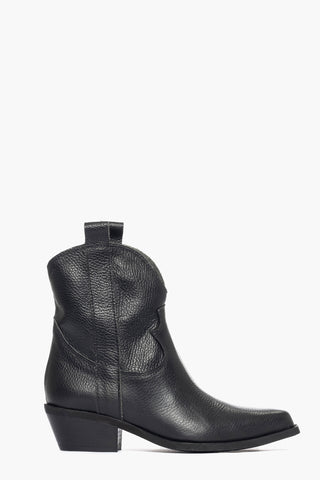 Oldwest 3 black leather ankle boots