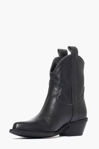 Oldwest 3 black leather ankle boots