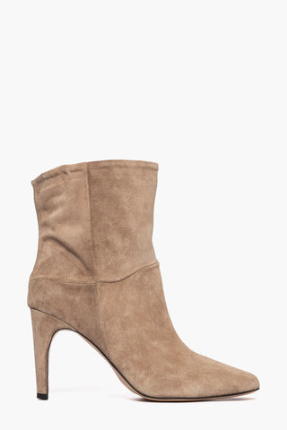 Stivaletto camoscio taupè Maggie