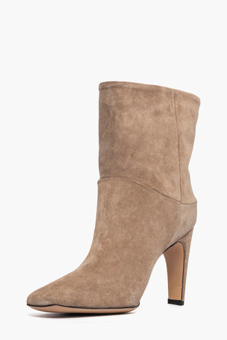 Stivaletto camoscio taupè Maggie