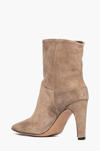 Stivaletto camoscio taupè Maggie