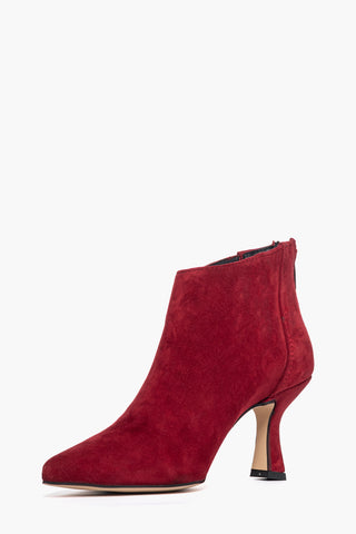 Tronchetti camoscio rosso scuro Love 1