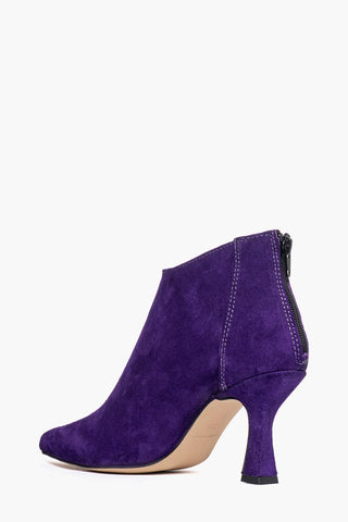 Tronchetti camoscio viola scuro Love 1