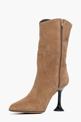 Stivaletti camoscio taupè 007