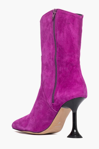 Stivaletti camoscio magenta 007