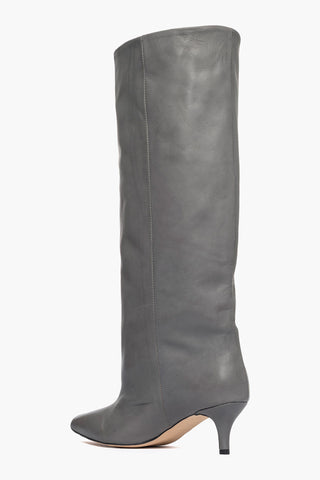 Stivale gambale ampio Angel L pelle grigio