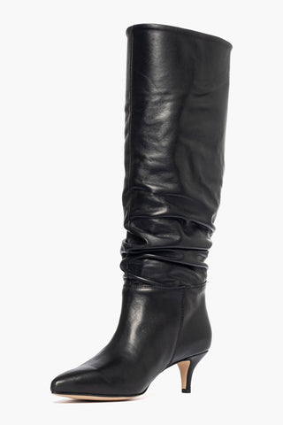 Stivale aggrappato pelle nero Agua 2420