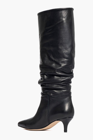 Stivale aggrappato pelle nero Agua 2420