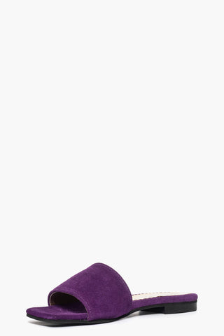 Ciabatta Ludovica camoscio viola