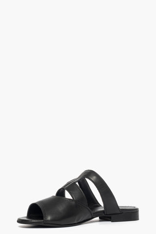 Ciabatta Milena pelle nero