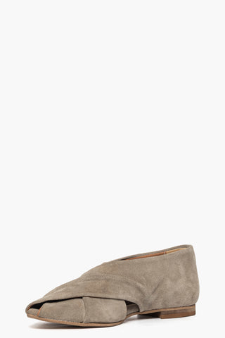 Bambolina Cross camoscio taupè incrocio