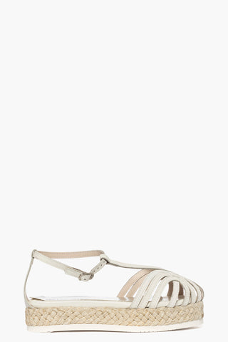Sandalo pelle beige Sal Rainbow