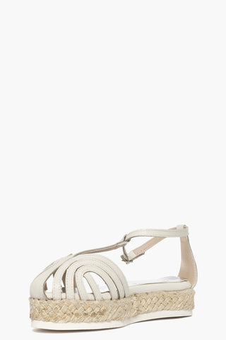 Sandalo pelle beige Sal Rainbow