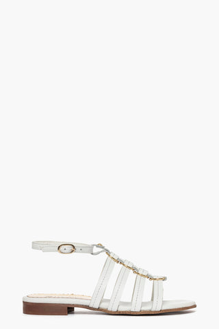Sandalo pelle bianco Eva