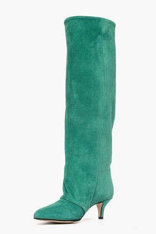 Stivali Angel 1 camoscio verde prato