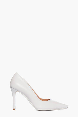 Décolletté pelle bianco Linea Sposa tacco 9.5 Art. 900