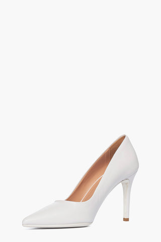 Décolletté pelle bianco Linea Sposa tacco 9.5 Art. 900