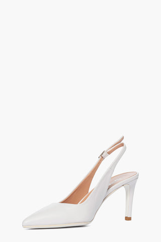 Chanel pelle bianco Linea Sposa tacco 7.5 art. 901