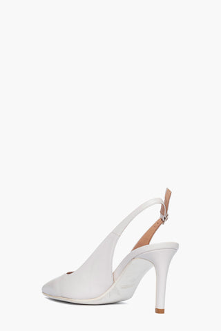 Chanel pelle bianco Linea Sposa tacco 7.5 art. 901