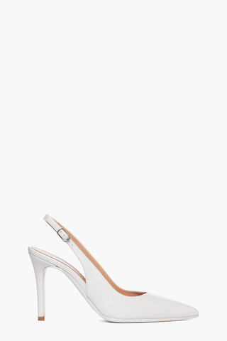 Chanel pelle bianca Linea Sposa tacco 9.5 Art. 902