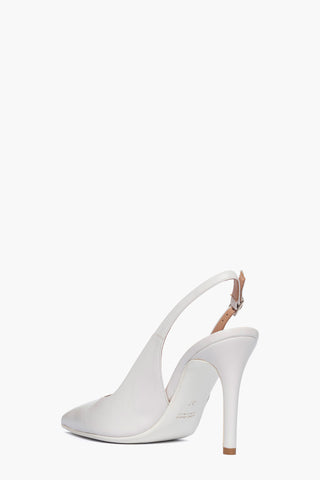 Chanel pelle bianca Linea Sposa tacco 9.5 Art. 902