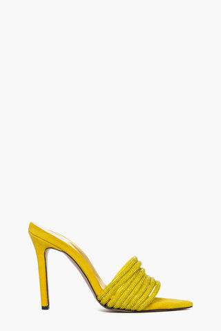 Sabot Kiwi 3 camoscio giallo con strass