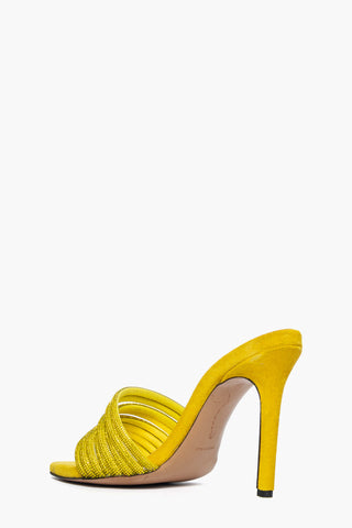 Sabot Kiwi 3 camoscio giallo con strass