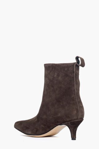 2504 chocolate suede ankle boots