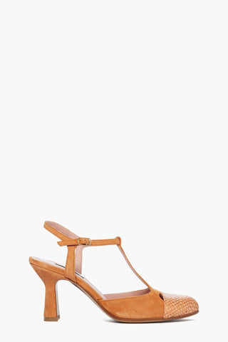 Charleston nabuk biscotto e rafia ART. 910