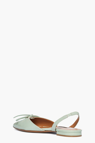 Bambolina pelle verde menta con fiocco 0202