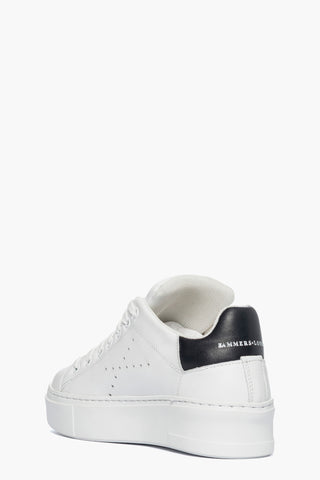 Sneakers pelle bianco e pelle nero perla Chicago