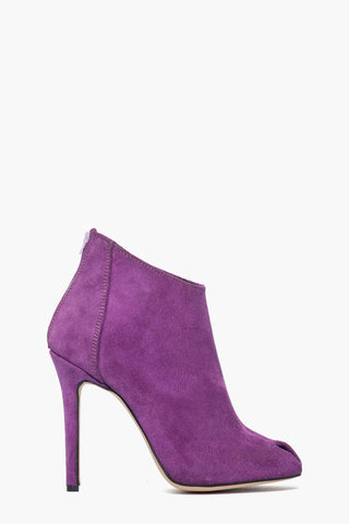 Tronchetti camoscio viola Sidney 105 tacco 11