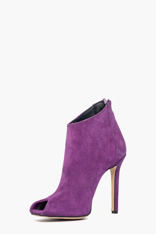 Tronchetti camoscio viola Sidney 105 tacco 11