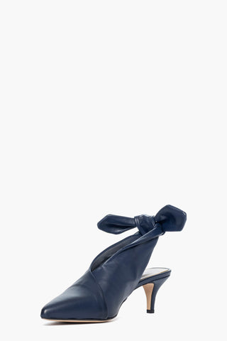 Chanel pelle blu con fiocco 2426