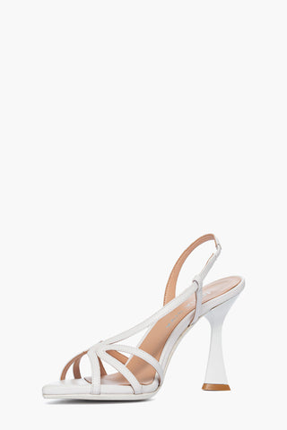 Sandalo pelle bianco Linea Sposa Art. 506