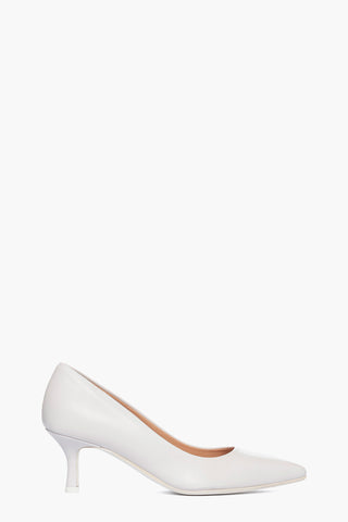 Décolleté pelle bianco Linea Sposa tacco 6 ART. 904