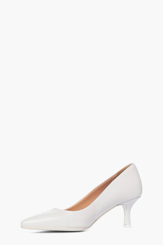 Décolleté pelle bianco Linea Sposa tacco 6 ART. 904