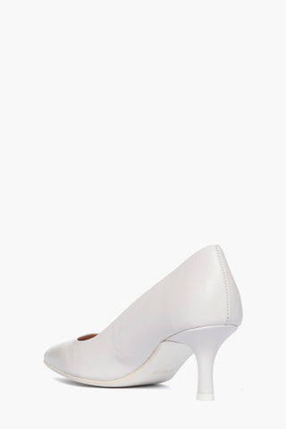 Décolleté pelle bianco Linea Sposa tacco 6 ART. 904