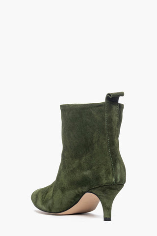 2504 military green suede ankle boots