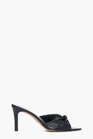 Sabot pelle nero Mango Fiocco