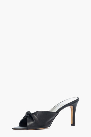 Sabot pelle nero Mango Fiocco