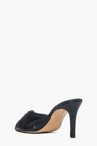 Sabot pelle nero Mango Fiocco