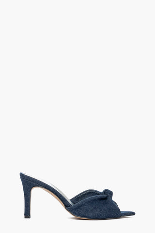 Sabot denim blu scuro Mango Fiocco