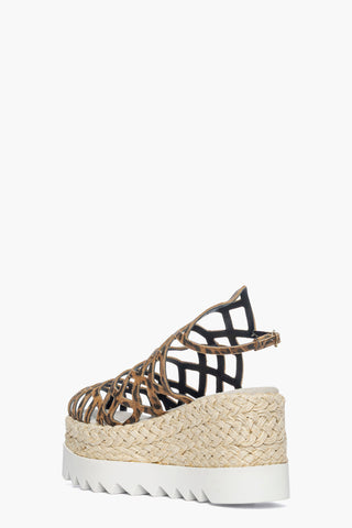 Sandalo zeppa Dolly pelle animalier