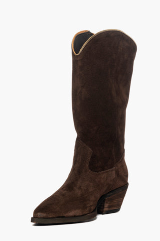 1222 basic chocolate suede boots