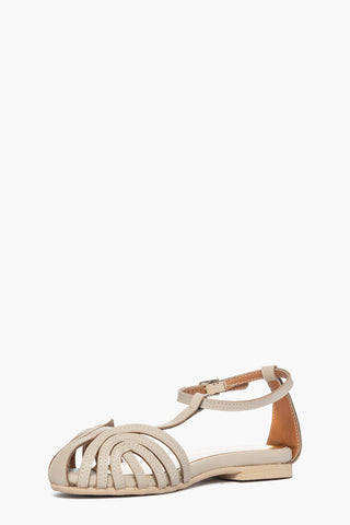 Beige leather Rainbow sandal