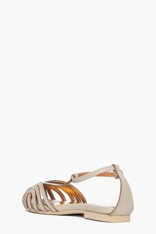 Beige leather Rainbow sandal
